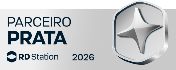 Selo de parceria RD Station Prata 2026