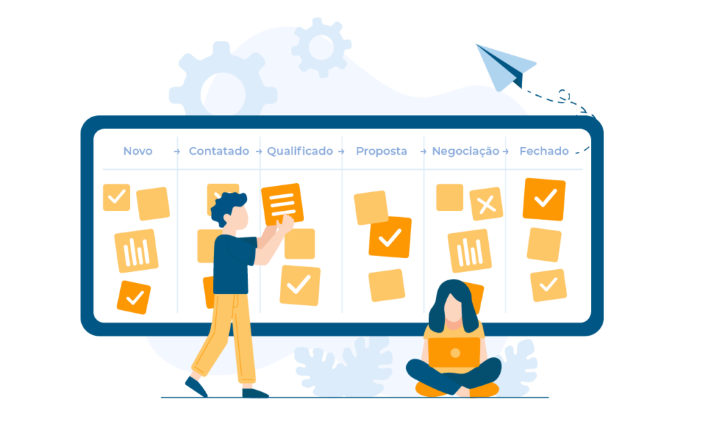 Tráfego sem CRM é performance pela metade: exemplo de pipeline no CRM.